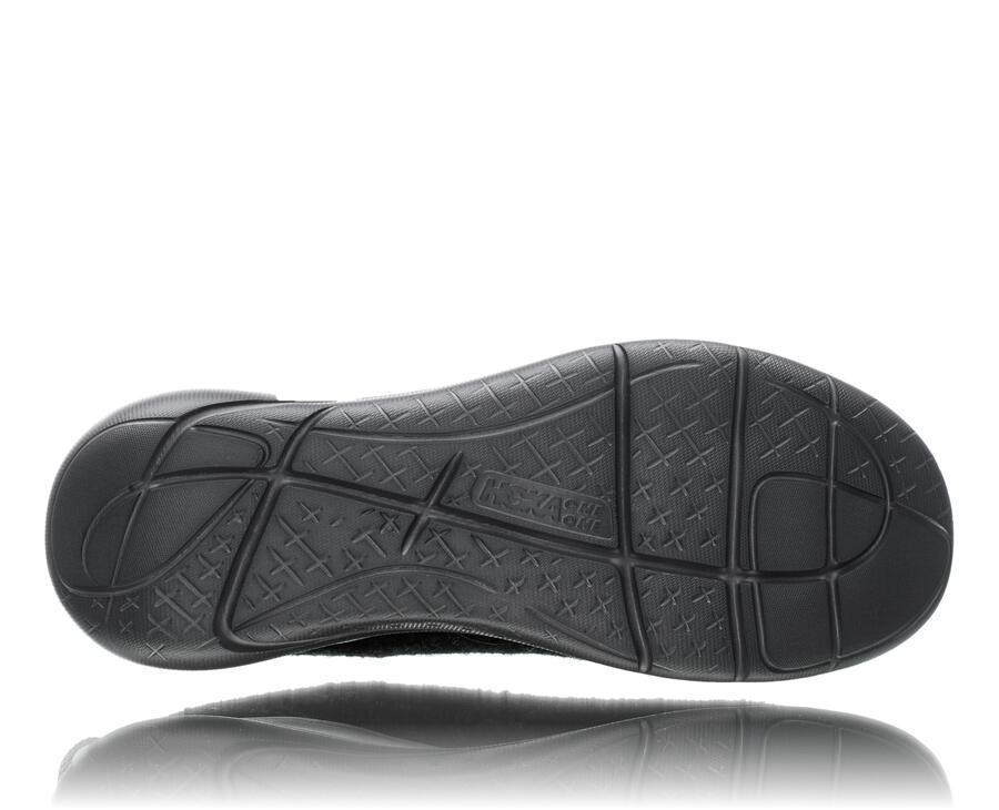 Hoka One One Koşu Ayakkabısı Erkek Siyah - Hupana Flow Wool - WE7125609